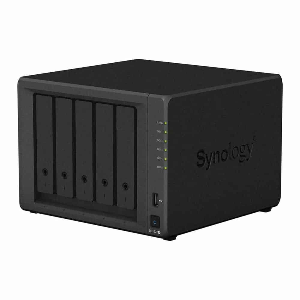 (image for) Synology Diskstation DS1522+ with 5x HAT5300-4T Hard Drives